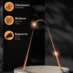 Nurpi Set Of 4 Copper Tongue Cleaner For Oral Health Reduces Bad Breath image 5