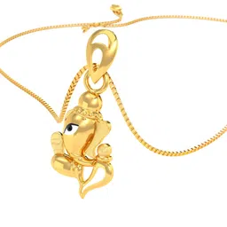 Joyalukkas 22KT Gold Ganesh Pendant - 2.08 g-image-81