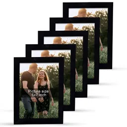 Art Street Black 5 to 7 Pieces Wood Wall Photo Frames-image-32