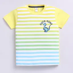 LITTLE NINJA Boys Printed Round Neck Cotton Top With Shorts image 5