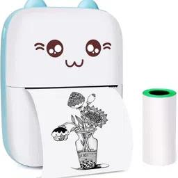 salepushh Thermal Printer with Bluetooth, Label & Photo Print – 57mm, White – for Kids Thermal Printer-picture-19