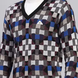 Monte Carlo Men Checked Woollen Pullover image 2