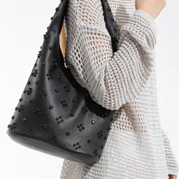 StyleCast x Revolte Women Textured Shoulder Bag with Applique image 2