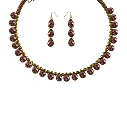 Vidhya Kangan Women Purple Jewellery Set-picture-13
