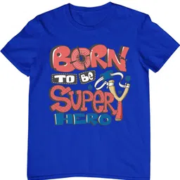 TeeSlix Unisex Blue Tshirts image 2