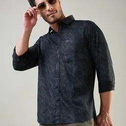TIM PARIS Men Classic Printed Casual Shirt image 4