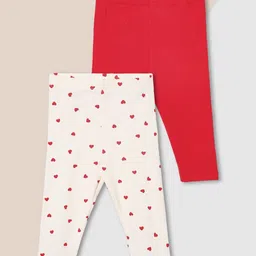 max Infants Pack Of 2 Mid-Rise Ankle Length Leggings-picture-55