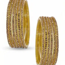 zsp Set Of 12 Stone Studded Bangles-picture-27