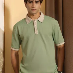 HERE&NOW Polo Collar Short Sleeves Regular Fit T-shirt image 5