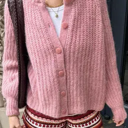 StyleCast Round Neck Cardigan Sweater-image-39