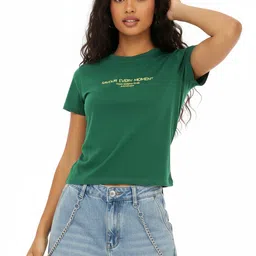 glitchez Typography Printed Pure Cotton T-shirt-image-47