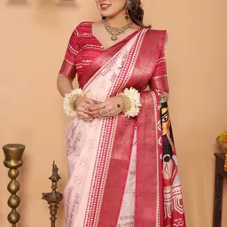 MAHARANI COUTURE Ethnic Motifs Pure Silk Designer Banarasi Saree-picture-28