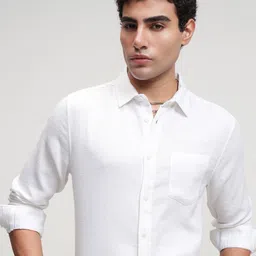 HIGHLANDER Spread Collar Long Sleeves Slim Fit Casual Shirt-image-40