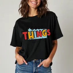 Genzy Women Typography Printed T-shirt-image-49