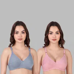 Samvar Multi Cotton Non-Wired Non Padded Minimizer Bra image 4