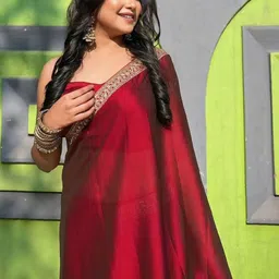 Being Naari Woven Design Zari Pure Georgette Saree image 4