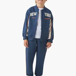 Juniors by Babyshop Boys Printed Pure Cotton T-shirt With Pyjamas-picture-18