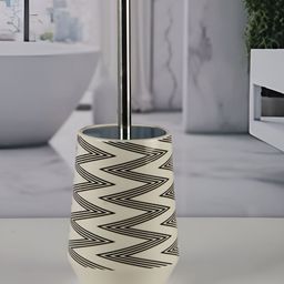 Kookee Multicoloured Abstract Ceramic Toilet Brush Holder-picture-49