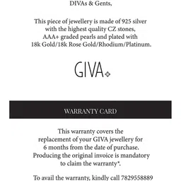 GIVA 925 Sterling Silver Rhodium-Plated Necklace image 4