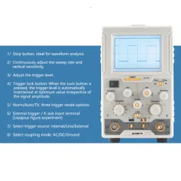 OWON MTQ 1016B Analogue Oscilloscope - 10 MHz 1 Channel image 4