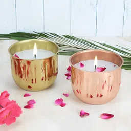 Maison Modern Gold-Toned & Copper-Toned 2 pieces Jar Candle-image-16