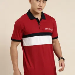 Metronaut Men Colourblocked Polo Collar T-shirt-picture-41