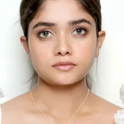 bhima 18K BIS Hallmark 750 Purity Rose Prism Spark Necklace image 1