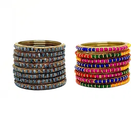 TRIOXY Multi Glass Artificial Stones Bangle-image-3
