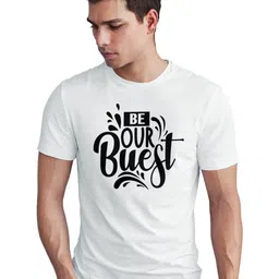 Seekbuylove Typography Printed Short Sleeves Round Neck Pure Cotton T-shirt-picture-34