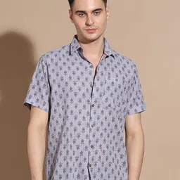 Anouk Men Smart Floral Opaque Printed Casual Shirt-image-81