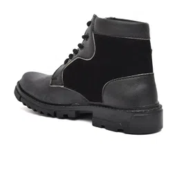 ARIWA Men Casual Block-Heeled High-Top Regular Boots image 3