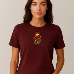 Anikmart Printed Round Neck Pure Cotton Regular Fit T-shirt-picture-22