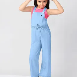 Naughty Ninos Girls Pure Cotton Dungaree With T-Shirt-picture-55