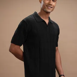 HIGHLANDER Men Mandarin Collar T-shirt image 5