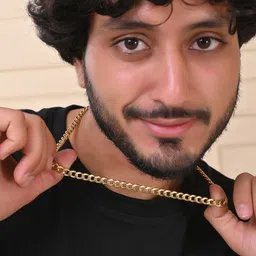 VOJ Men Brass Gold-Plated Chain image 3