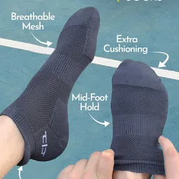 Heelium Men Pack of 3 Bamboo Super Soft Odour-Free Breathable Ankle-Length Socks image 5