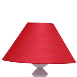 foziq Red & White Solid Table Lamp image 5