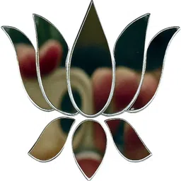 MIRROR GLASS WORLDWIDE Lotus Cutout Shape Mirror image 1