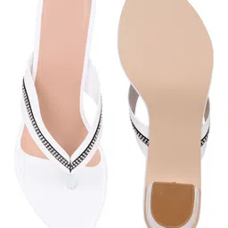 KALINI Embellished PVC Party Block Sandals image 3