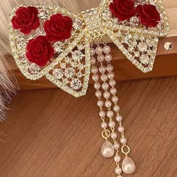 NAVMAV Women Metal Butterfly Knot Tassel Buckle Barrettes Hair Claw-picture-51