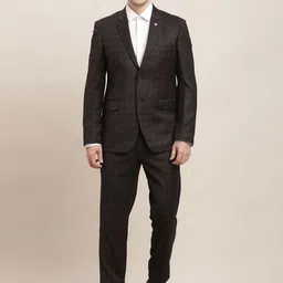 Turtle Men Tailored-Fit Single-Breasted Three-Piece Suit-image-14