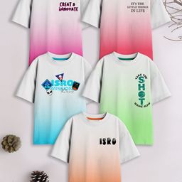 3PIN Boys 5 Colourblocked Drop-Shoulder Sleeves T-shirt-picture-14