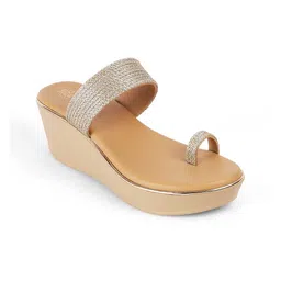 Tresmode Women Leather Wedge Sandals-picture-35