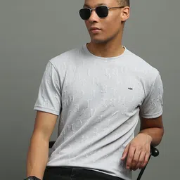 FROSEN FOX Men Self Design Round Neck T-shirt-picture-11