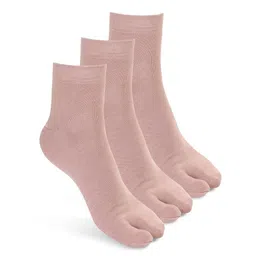 Camey Women Pack Of 3 Ankle-Length Thumb Socks-image-7