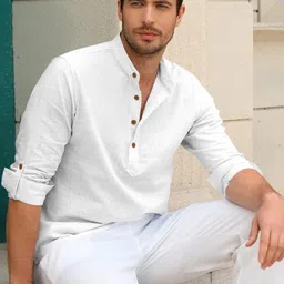 ZELINCO Men Chikankari Kurta-picture-24