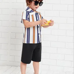 DUTT CREATION Boys Classic Striped Casual Shirt image 3