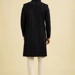 Manyavar Men Embroidered Straight Sherwani Set image 4