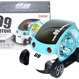 toyvala 3d Musical Car Rotate 360� With Flashing Light & Music With Multicolor Lighting image 3