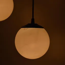 ionic glass 3 White Globe Pendant Lights Pendant Lighting Fixture Hanging Lamp Chandelier Ceiling Lamp image 4